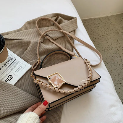 Petit Sac Carré à Serrure