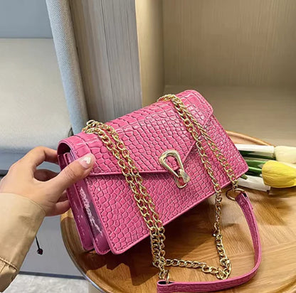 Sac en Cuir avec Chaîne de Luxe