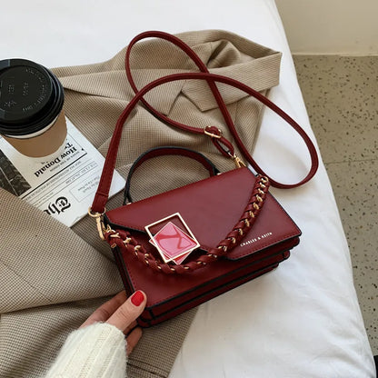 Petit Sac Carré à Serrure