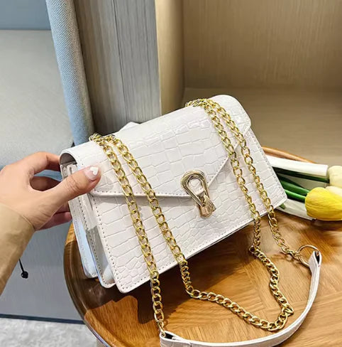 Sac en Cuir avec Chaîne de Luxe